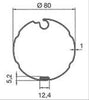 Adaptations pour Moteurs SOMFY / SIMU Ø 60 mm | Tube Rollerbat 80