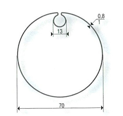 Adaptations pour Moteurs SOMFY / SIMU Ø 50 mm | Tube Donher 70  Goutte Ø13