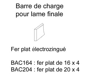 Barres de charges de 20mm | Longueur 2900mm