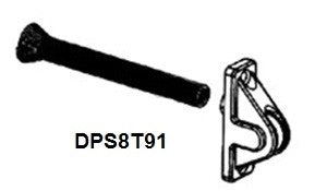 Poignée de tirage pour sangle de 15mm ou cordon Ø4.5mm