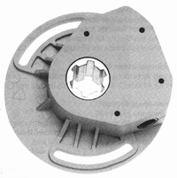 Winde mit 1/8-Übersetzungsverhältnis – schwarz – 7-mm-Sechskanteingang – Kupplungsausgang