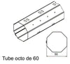 Tube OCTO de Ø 60 mm x 0.6 | Longueur 2500mm