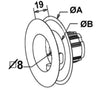 Poulies à embout pour tube ZF45 Ø123 mm