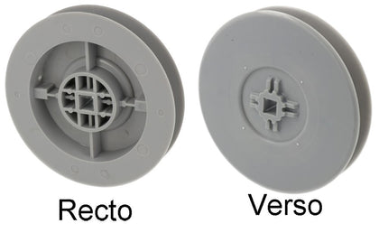 Poulies avec carré de 10 | Ø 80mm