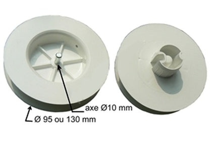Poulies de sangle pour tube DEPRAT 40 mm Ø 95 mm