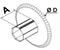 Flasques coulissantes pour tube octo de 40 Ø 110 mm