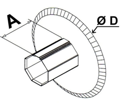 Gleitflansche für ZF45-Rohr Ø 115 mm