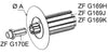 Flasques embouts pour tube ZF54 Ø120 mm