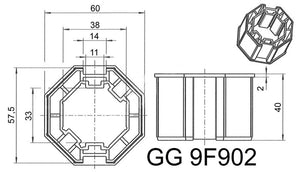 Manchon octo de 60 pour embout GG9F901