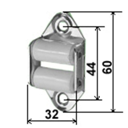 Guide sangles à roulettes
