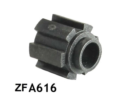 Mozzo corto con innesto a denti Ø 12 mm per centraggio su perno Ø 12 mm per verricello ZFC181