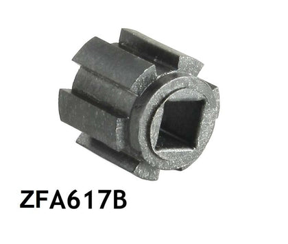 Mozzo corto con attacco quadro da 10 mm per verricello ZFC181
