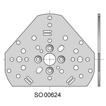 Plaque universelle pour moteur LS40