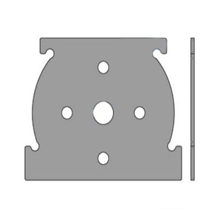 Plaque support moteur SOMFY pour coffre TITAN