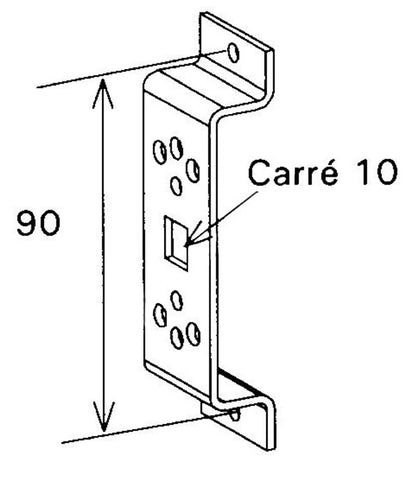 Support moteur standard zingué