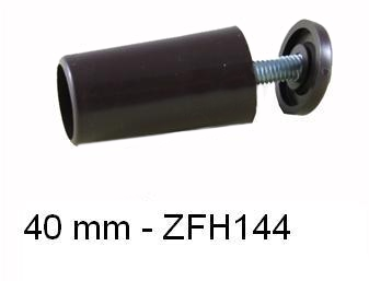 Butée d'arrêt ronde 40mm Marron