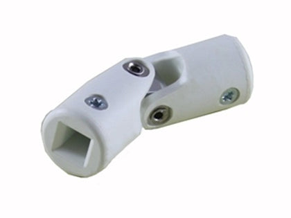 Genouillère coloris blanc entrée hexa de 10 - sortie carré de 8