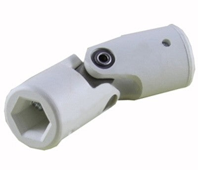 Genouillère coloris blanc entrée Ø12 - sortie hexa de 10