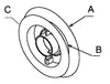 ZF 80 mm Clip-On-Riemenscheiben