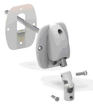 Renvois embase large - Entrée Ø 12 mm - Sortie hexagonale de 7 - Lg  355 mm