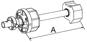 Tandem réglable pour tube Octo60, Lg 320 mm