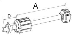 Tandems ZF54 Ø16 réglables | LG 170mm max