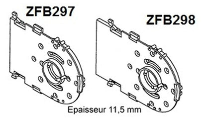 Tiroir support roulement pour coffre PLASTIVAL 210mm