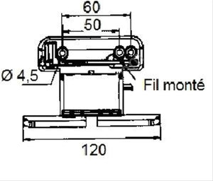 Verrou Rigide II 1 maillon pour petite lame