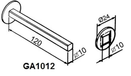 Pivot de manoeuvre carré de 10