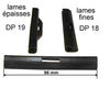 Attaches de tablier pour lame de 14 mm