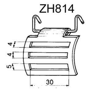 Agrafe boucle pour tube ZF