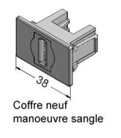 Passe caisson REHAU pour sangle C190