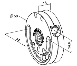Treuil Pour store Screen Ø 58 mm