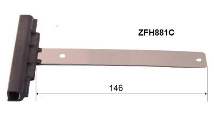 Attaches de tablier à visser Pour lame de 14 mm Lg 146 mm