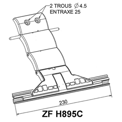 Verrous Blocksur pour porte de garage - Verrou 3 maillons