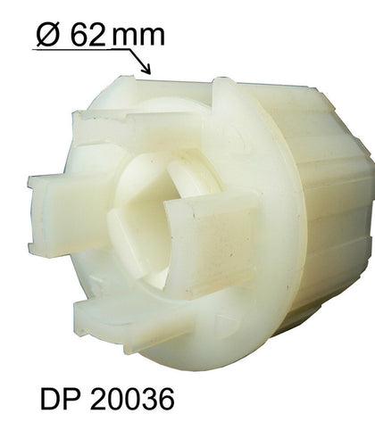 Embout d'axe traversant - Pour tube Ø 62 mm et octo de 60 mm