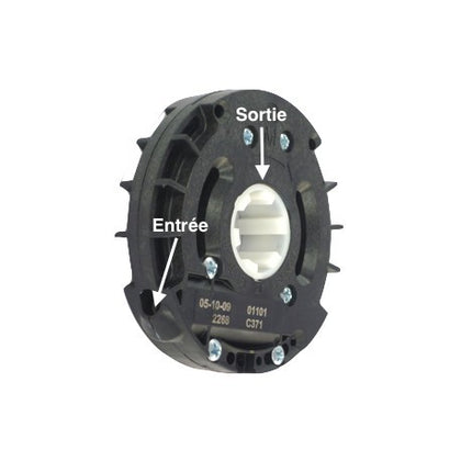Treuil Technivis entrée hexa 7mm - avec FDC - Sortie crabot ZF Ø 28 mm
