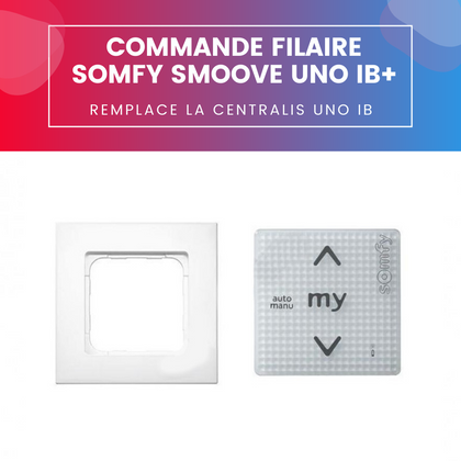 Commande Filaire Somfy Smoove UNO IB+