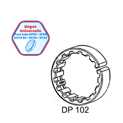 Bagues d'épaisseur DP53 – ZF54 – octo de 60 – DP62 – ZF64