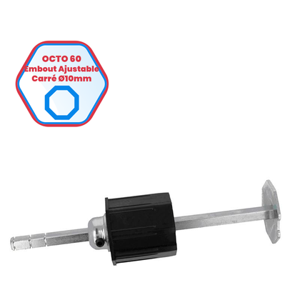 Embout télescopique pour tube octo de 60