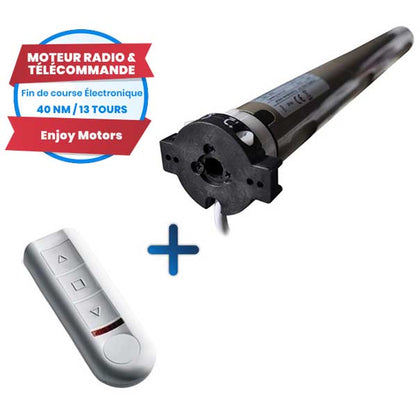 Moteurs radio ENJOY MOTORS type JE - 40NM - fournis avec télécommande