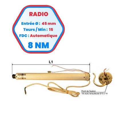 Moteur Deprat Radio Tempo Com Auto 8 Nm