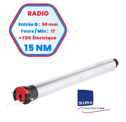 Moteur Radio Simu T5 E Hz 15 Nm