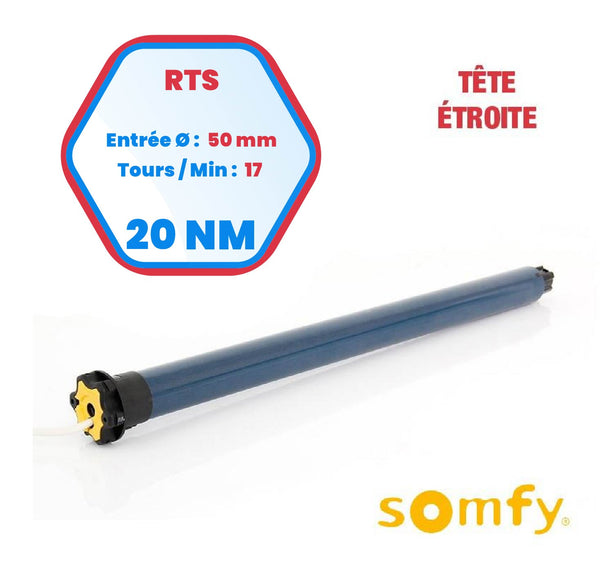 Moteur De Volet Roulant Somfy Oximo RTS 20/17 – Reconditionné