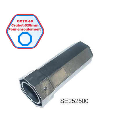 Embouts pour poulie SELVE et tube octo de 40 - Moyeu Ø 28 pour roulement