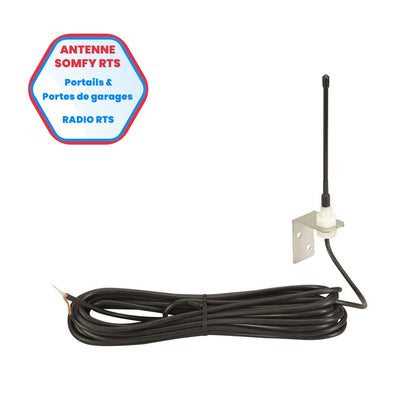 Antenne Somfy RTS pour moteur de portail et porte de garage