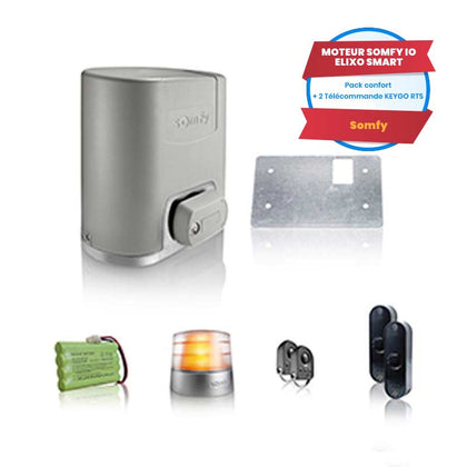 Kit portail SOMFY Elixo SMART io pack confort