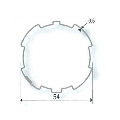 Roue seule pour volets étroits SOMFY LT50 et SIMU pour tube ZF54
