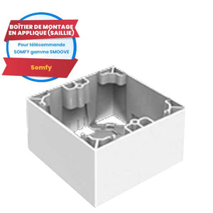 Boîtier montage en saillie pour télécommande Somfy Smoove