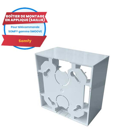 Boîtier montage en saillie pour télécommande Somfy Smoove